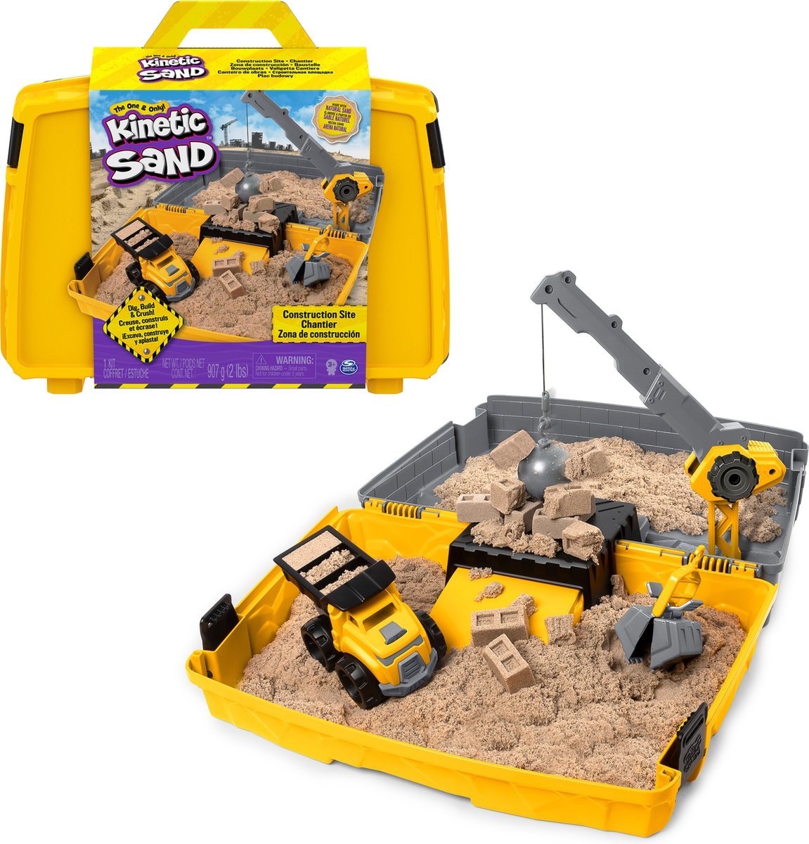 Kinetic sand – construction site case - 907g original