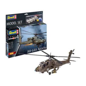 Revell model kit – ah-64a apache 1:72 – 71 pcs. – incl. basic paint colors