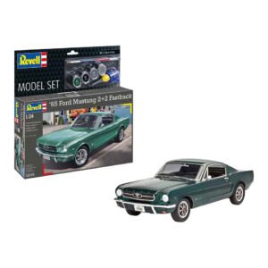 Revell model kit – 1965 Ford Mustang 2+2 fastback 1:24 – 82 pcs. – incl. basic paint colors
