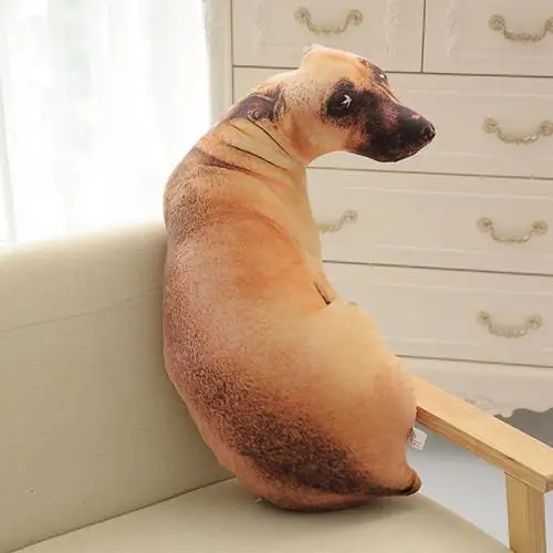 50cm Cute Simulation Dog Plush Toy 3D Printing Stuffed Animal Dog Plush Pillow Stuffed Cartoon Cushion Kids Doll Home Decro Gift - Imagen 9
