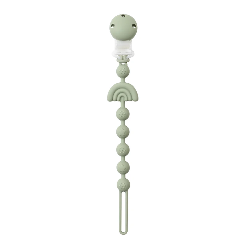 Baby Silicone Pacifier Chain Clip Dummy Nipples Holder Clips BPA Free Babies Teething Chain Toy Gifts For Cute Baby Accessories - Imagen 10