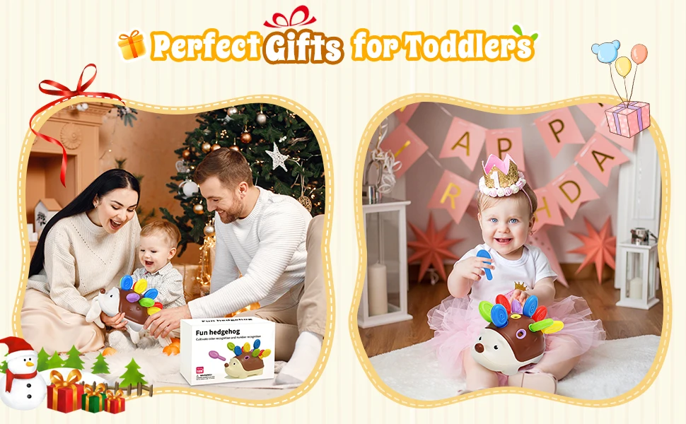 Sensory Hedgehog Toys Toddler Montessori Fine Motor Toys Baby Preschooler Educational Sensory Travel Toys for Age 1 2 3 4 Year - Imagen 16