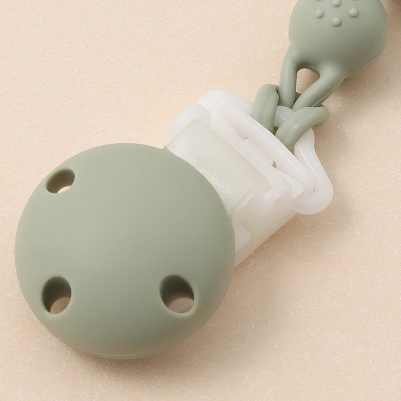 Baby Silicone Pacifier Chain Clip Dummy Nipples Holder Clips BPA Free Babies Teething Chain Toy Gifts For Cute Baby Accessories - Imagen 13