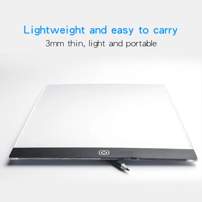 Led Drawing Copy Pad 3 Level Dimmable Board Table Animation Painting Educational Toys Gift Adjustable Light Notepad For Children - Imagen 12