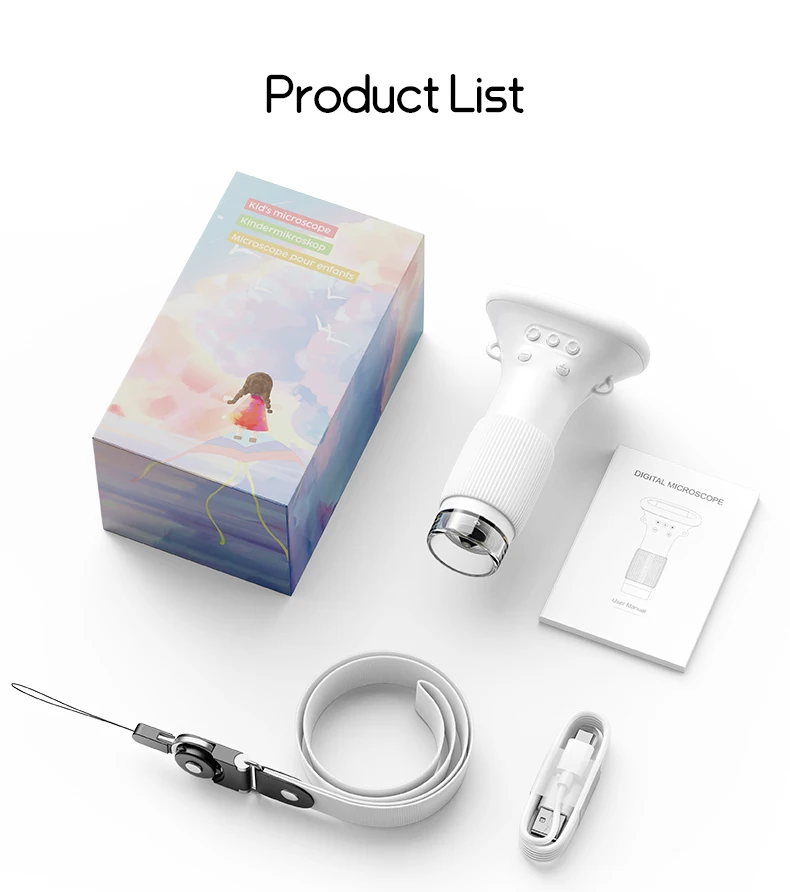 Kids Microscope 1000x Magnifier Microscope 200 Megapixels With LED Photo Video Function Educational Toys Science For Children - Imagen 22