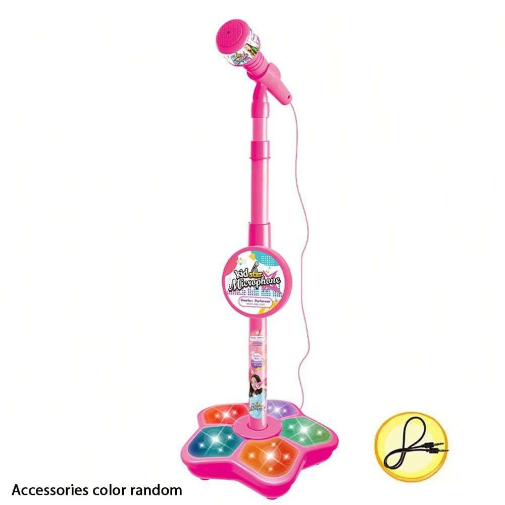 Kids Microphone Stand Toy, Portable Children's Karaoke Electronic, Durable Party Karaoke Microphone Stand, Kids Karaoke Machine - Imagen 9