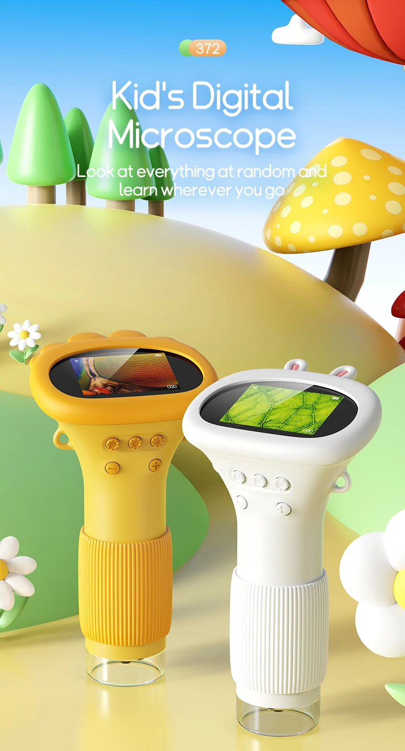 Kids Microscope 1000x Magnifier Microscope 200 Megapixels With LED Photo Video Function Educational Toys Science For Children - Imagen 10