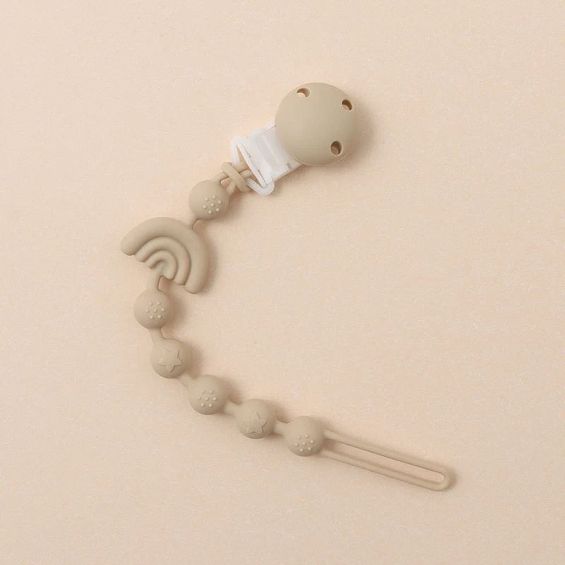 Baby Silicone Pacifier Chain Clip Dummy Nipples Holder Clips BPA Free Babies Teething Chain Toy Gifts For Cute Baby Accessories - Imagen 20