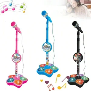 Kids Microphone Stand Toy, Portable Children’s Karaoke Electronic, Durable Party Karaoke Microphone Stand, Kids Karaoke Machine