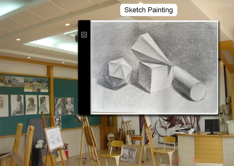 Led Drawing Copy Pad 3 Level Dimmable Board Table Animation Painting Educational Toys Gift Adjustable Light Notepad For Children - Imagen 15