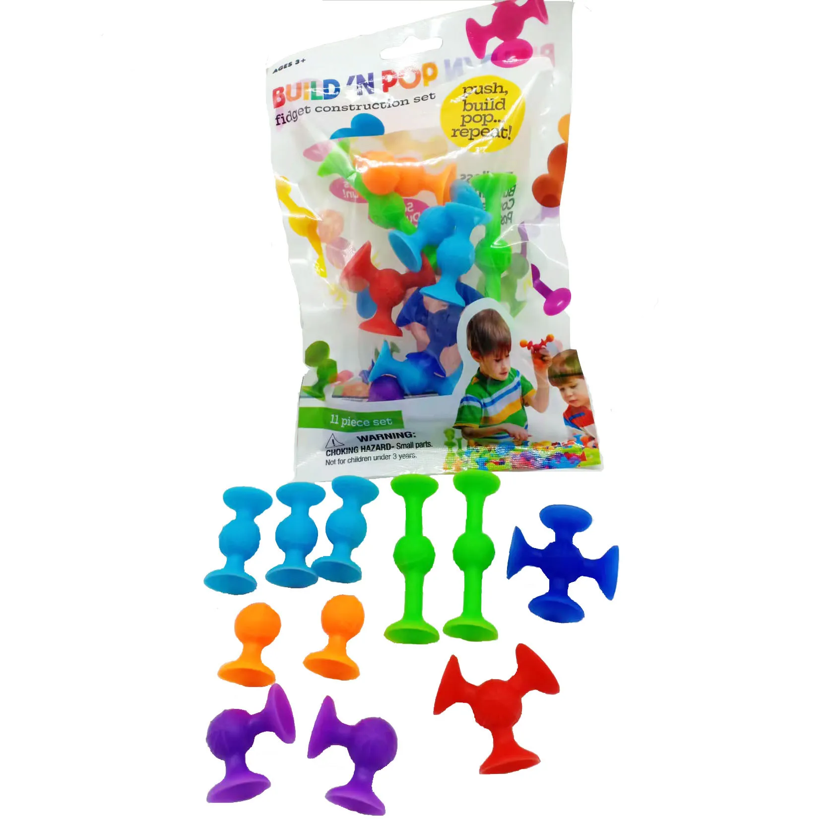 Suction Cup Toy, Soft Throw Darts Set,Building Blocks Pop Sucker Toy,Fidget Toy for Kids,Parent-child Interactive Game - Imagen 12