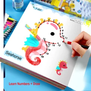Line drawing, children’s doodle books, learning numbers, early education to improve grades, fun drawing games, holiday gifts