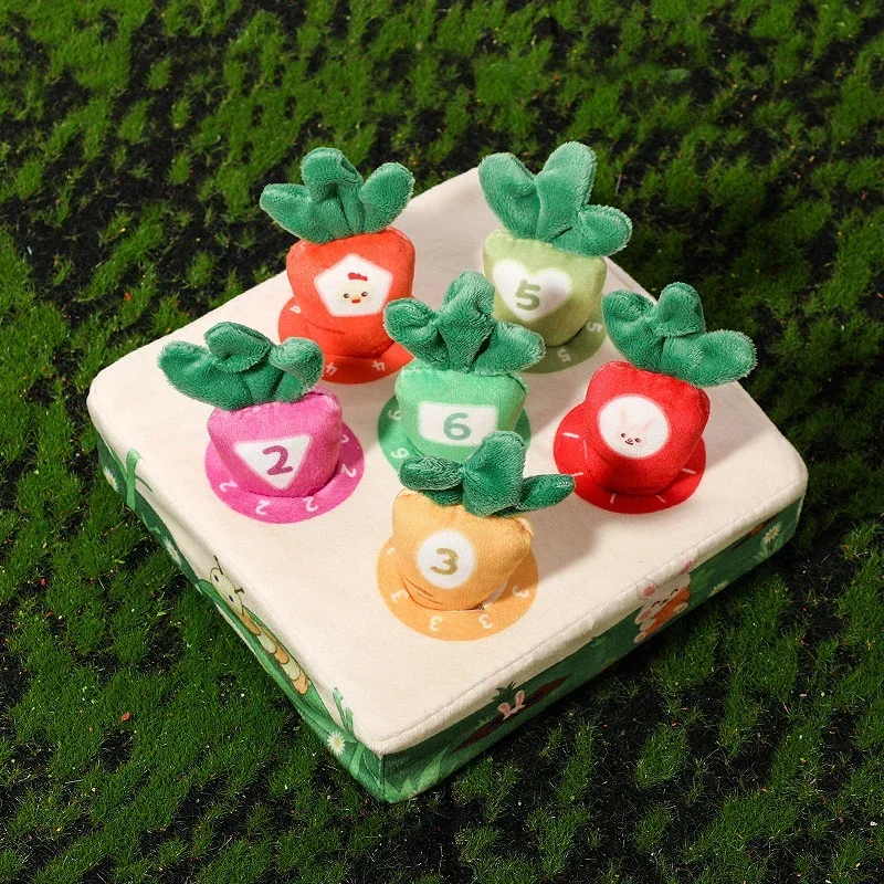 Baby Carrot Harvest Game Cotton Montessori Game Shape Color Classification Matching Puzzle Recognition 0-3 Baby Puzzle Toy - Imagen 13