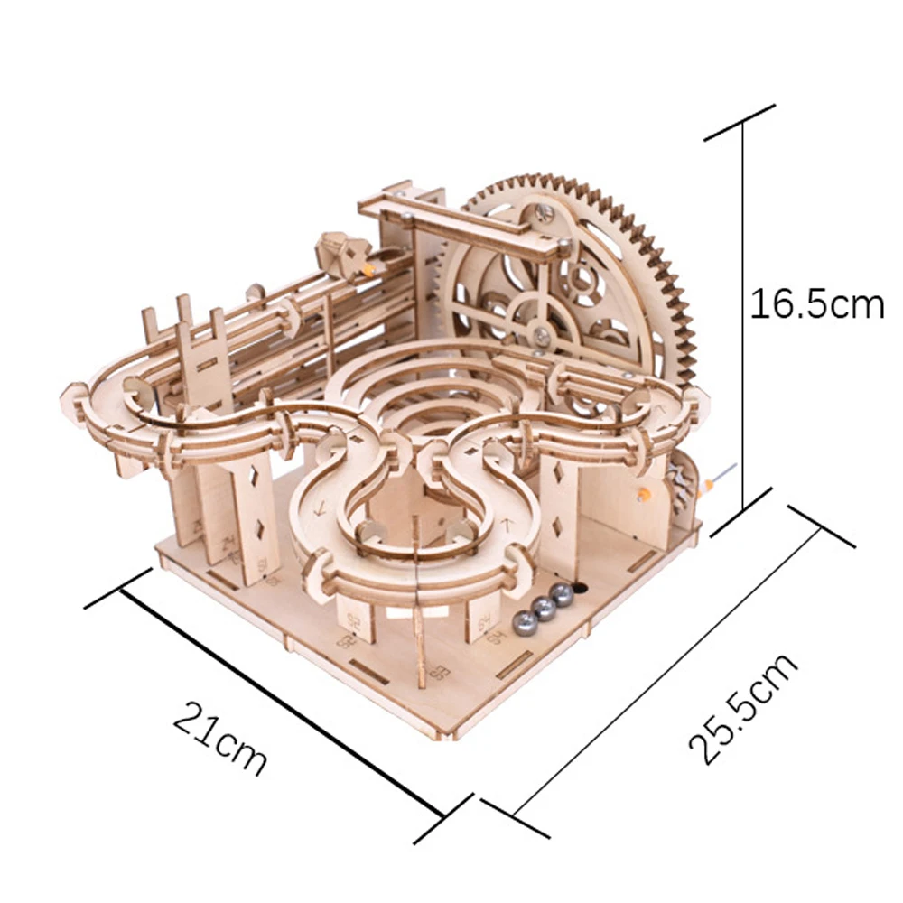 3D Wooden Puzzle Marble Run Set DIY Assemble Mechanical Model Building Kits STEAM Educational Toys for Adult Kids Birthday Gifts - Imagen 27