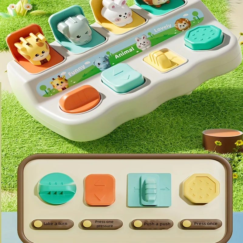 Montessori Pop up Animal Toys and Learning Boxes - Enhance Logic and Motor Skills, Suitable for Children's Birthday Gifts - Imagen 7