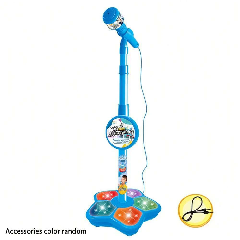 Kids Microphone Stand Toy, Portable Children's Karaoke Electronic, Durable Party Karaoke Microphone Stand, Kids Karaoke Machine - Imagen 8