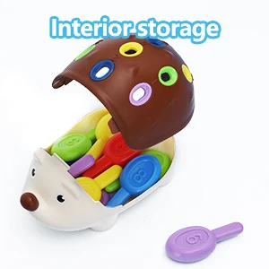 Sensory Hedgehog Toys Toddler Montessori Fine Motor Toys Baby Preschooler Educational Sensory Travel Toys for Age 1 2 3 4 Year - Imagen 13
