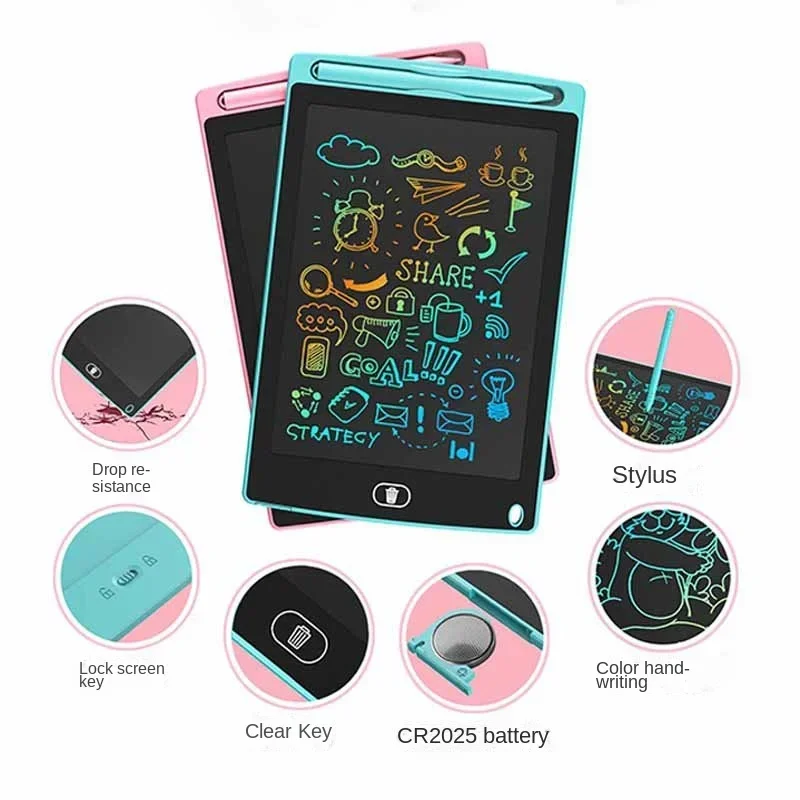 10/12/inch LCD Writing Tablet Drawing Board Kids Graffiti Sketchpad Toys Handwriting Blackboard Magic Drawing Board Kid Toy Gift - Imagen 35