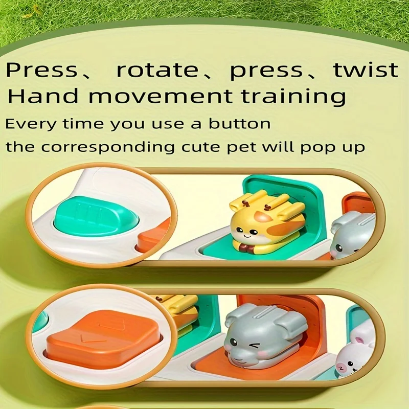 Montessori Pop up Animal Toys and Learning Boxes - Enhance Logic and Motor Skills, Suitable for Children's Birthday Gifts - Imagen 3