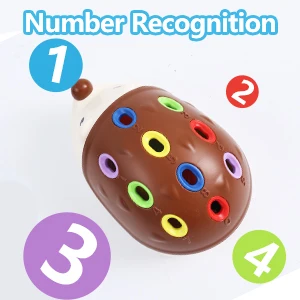 Sensory Hedgehog Toys Toddler Montessori Fine Motor Toys Baby Preschooler Educational Sensory Travel Toys for Age 1 2 3 4 Year - Imagen 8