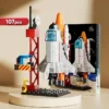 Space Rocket Building Blocks Set STEM Educational DIY Puzzle 3D Assembly Model Construction Toy for Kids Boys Girls School Gift