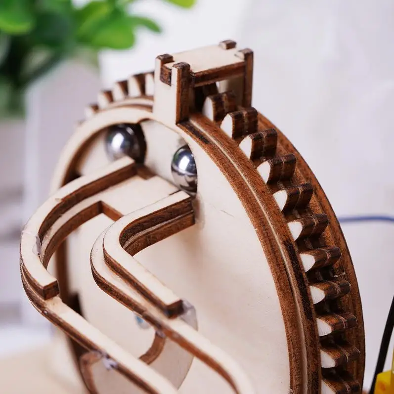 3D Wooden Puzzle Marble Run Set DIY Assemble Mechanical Model Building Kits STEAM Educational Toys for Adult Kids Birthday Gifts - Imagen 29