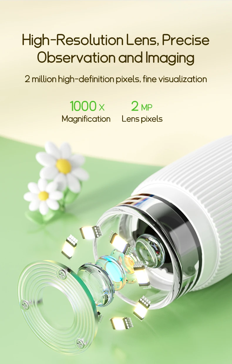 Kids Microscope 1000x Magnifier Microscope 200 Megapixels With LED Photo Video Function Educational Toys Science For Children - Imagen 13