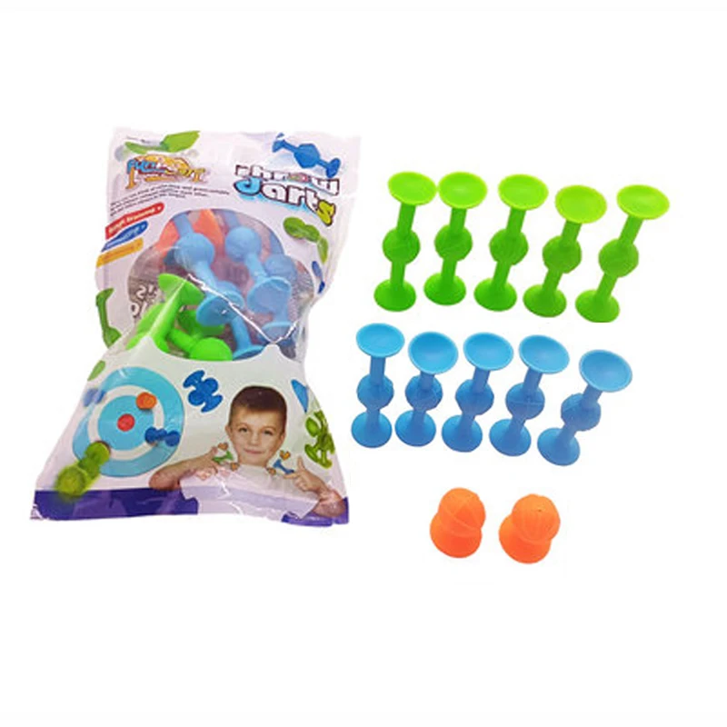 Suction Cup Toy, Soft Throw Darts Set,Building Blocks Pop Sucker Toy,Fidget Toy for Kids,Parent-child Interactive Game - Imagen 11