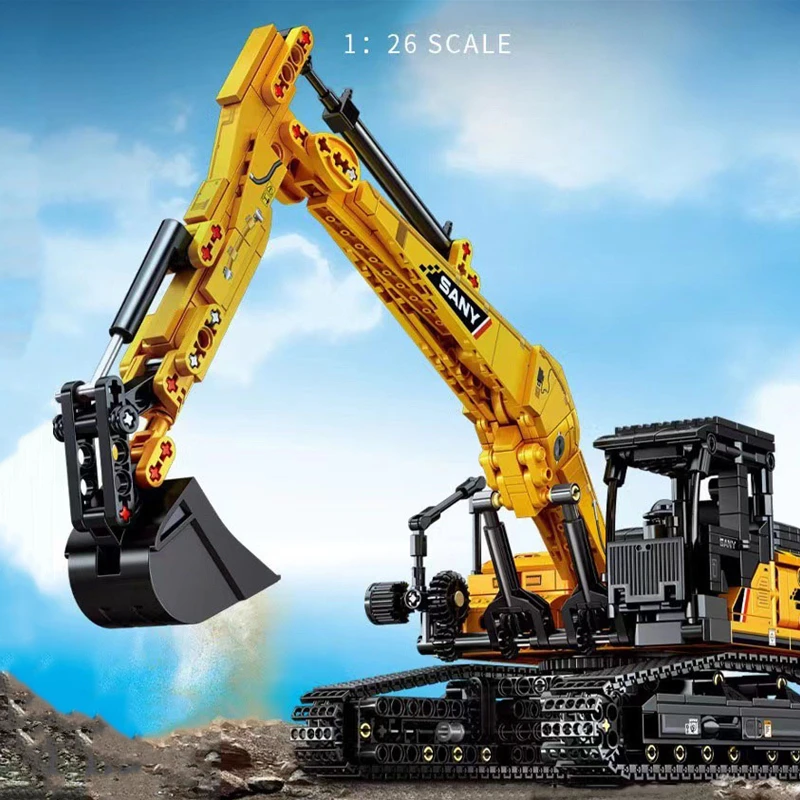 SEMBO BLOCK 1022pcs Excavator Models Building Blocks MOC City Construction Engineering Vehicle Bricks Educational Toys Boys Gift - Imagen 2