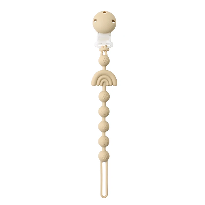 Baby Silicone Pacifier Chain Clip Dummy Nipples Holder Clips BPA Free Babies Teething Chain Toy Gifts For Cute Baby Accessories - Imagen 8