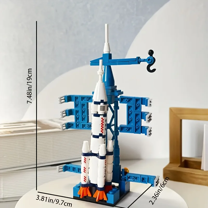 Space Rocket Building Blocks Set STEM Educational DIY Puzzle 3D Assembly Model Construction Toy for Kids Boys Girls School Gift - Imagen 5