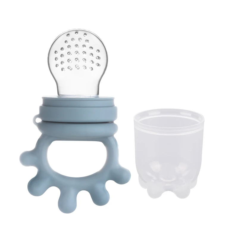 Baby Silicone Fruit Feeder with Cover Baby Mesh Bag Nipple Fresh Food Vegetable Supplement Soother Feeding Teething Pacifier Toy - Imagen 13