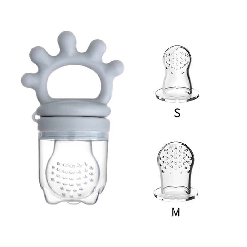 Baby Silicone Fruit Feeder with Cover Baby Mesh Bag Nipple Fresh Food Vegetable Supplement Soother Feeding Teething Pacifier Toy - Imagen 12