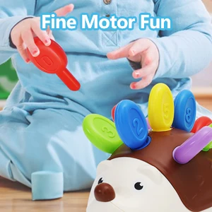 Sensory Hedgehog Toys Toddler Montessori Fine Motor Toys Baby Preschooler Educational Sensory Travel Toys for Age 1 2 3 4 Year - Imagen 11