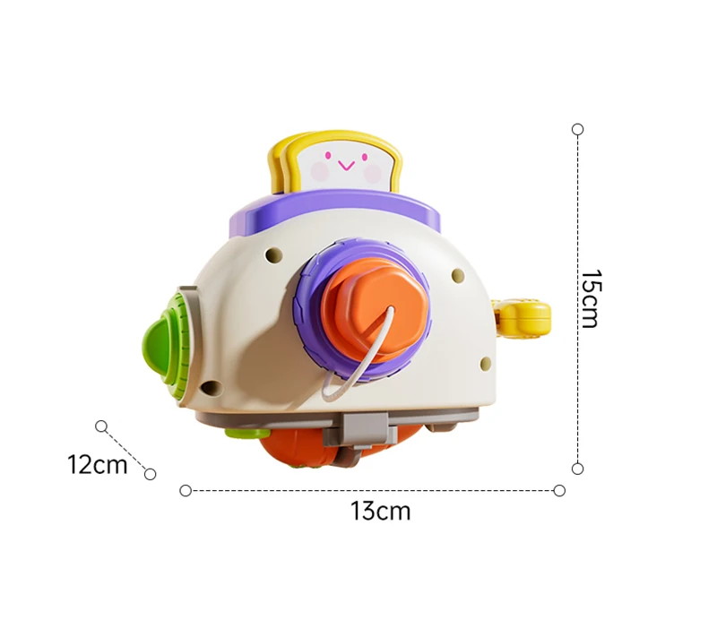 Baby Busy Board Cube Montessori Sensory Toys for Toddler Educational Learning Activities Travel Toy Lock Box Fine Motor Skill - Imagen 48