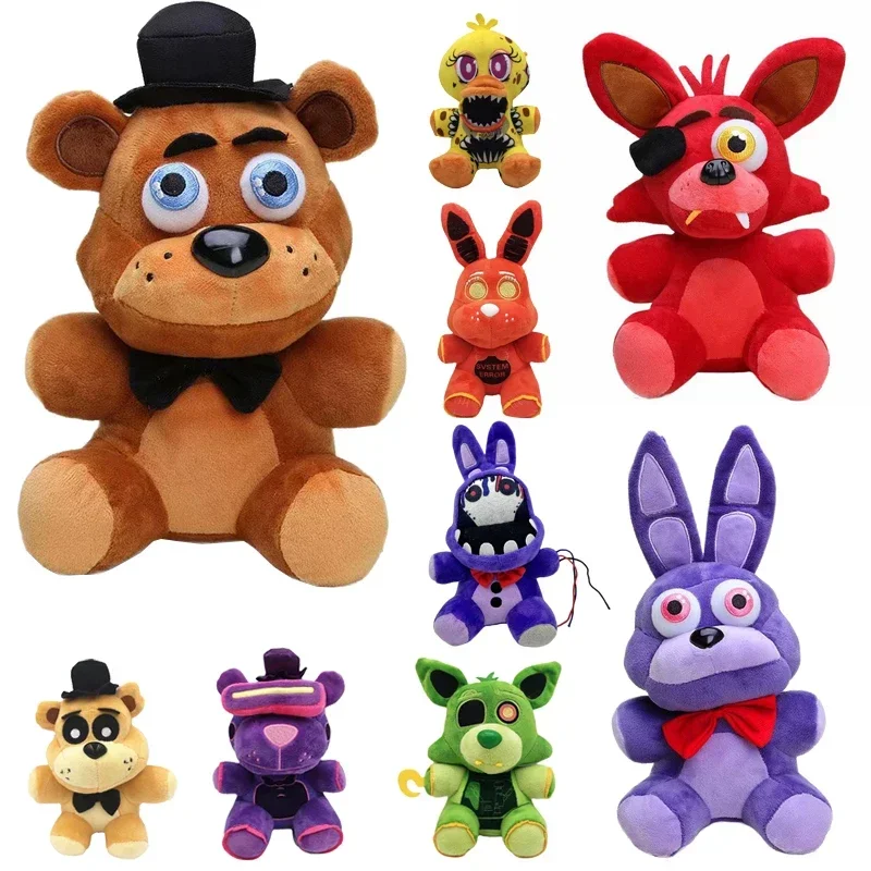 Five Night At Freddy Fnaf Cute Plush Toys Game Doll Bonnie Bear Foxy Cartoon Stuffed Dolls Freddy Toy Gifts - Imagen 38