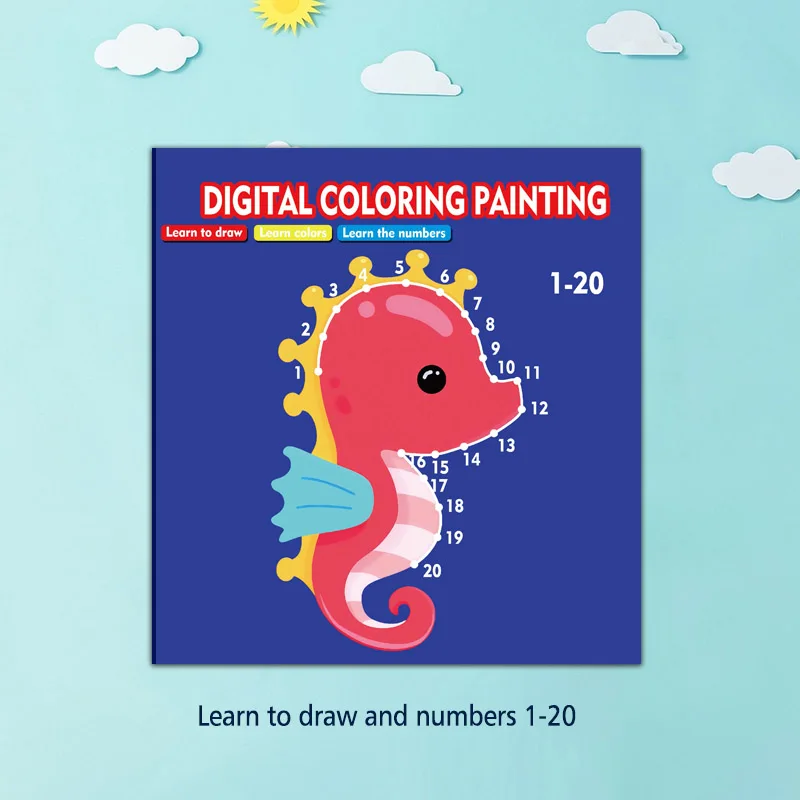 Line drawing, children's doodle books, learning numbers, early education to improve grades, fun drawing games, holiday gifts - Imagen 7