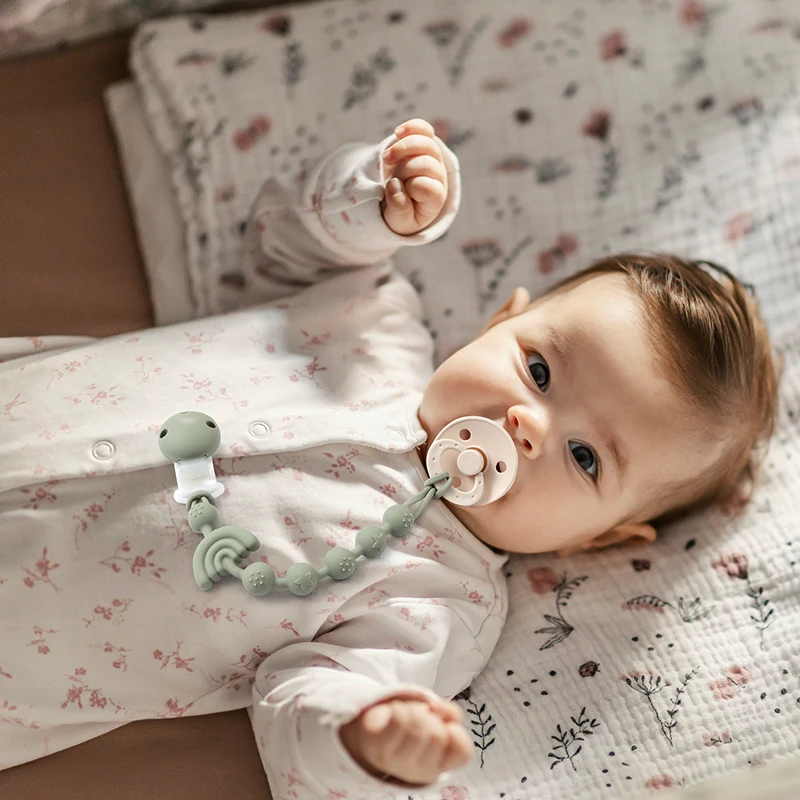 Baby Silicone Pacifier Chain Clip Dummy Nipples Holder Clips BPA Free Babies Teething Chain Toy Gifts For Cute Baby Accessories - Imagen 6