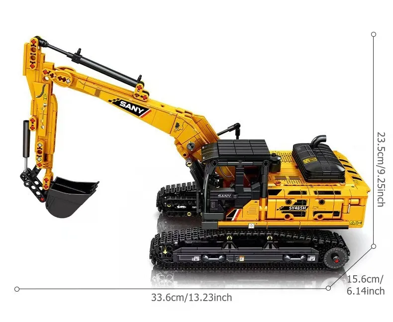 SEMBO BLOCK 1022pcs Excavator Models Building Blocks MOC City Construction Engineering Vehicle Bricks Educational Toys Boys Gift - Imagen 16