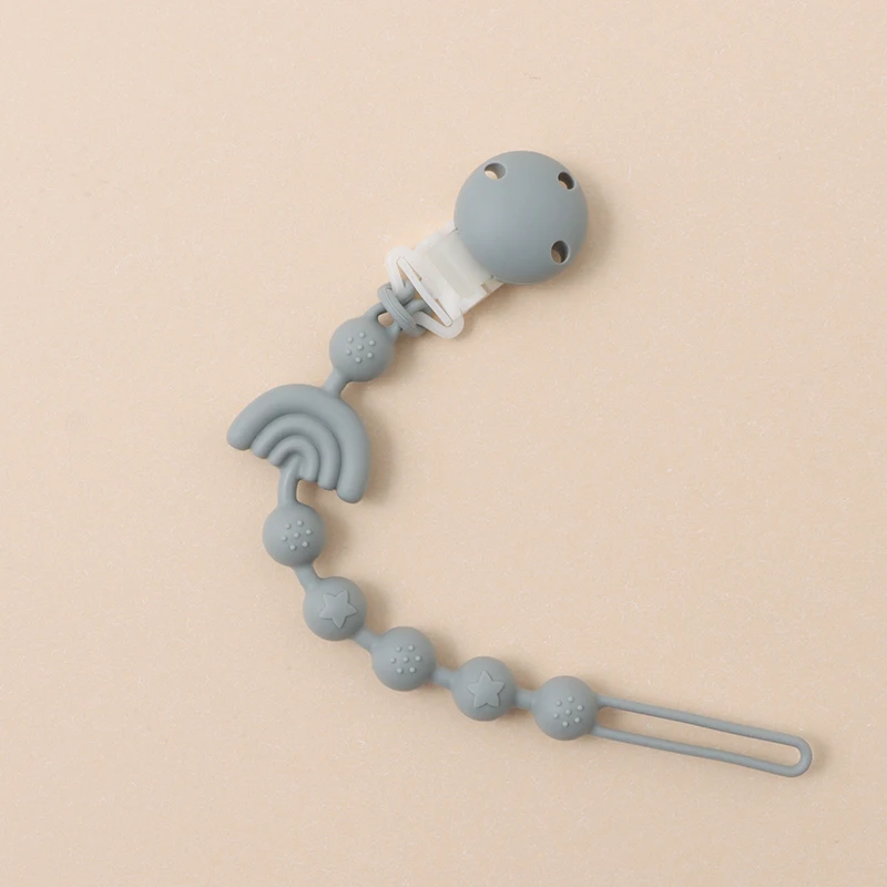 Baby Silicone Pacifier Chain Clip Dummy Nipples Holder Clips BPA Free Babies Teething Chain Toy Gifts For Cute Baby Accessories - Imagen 18