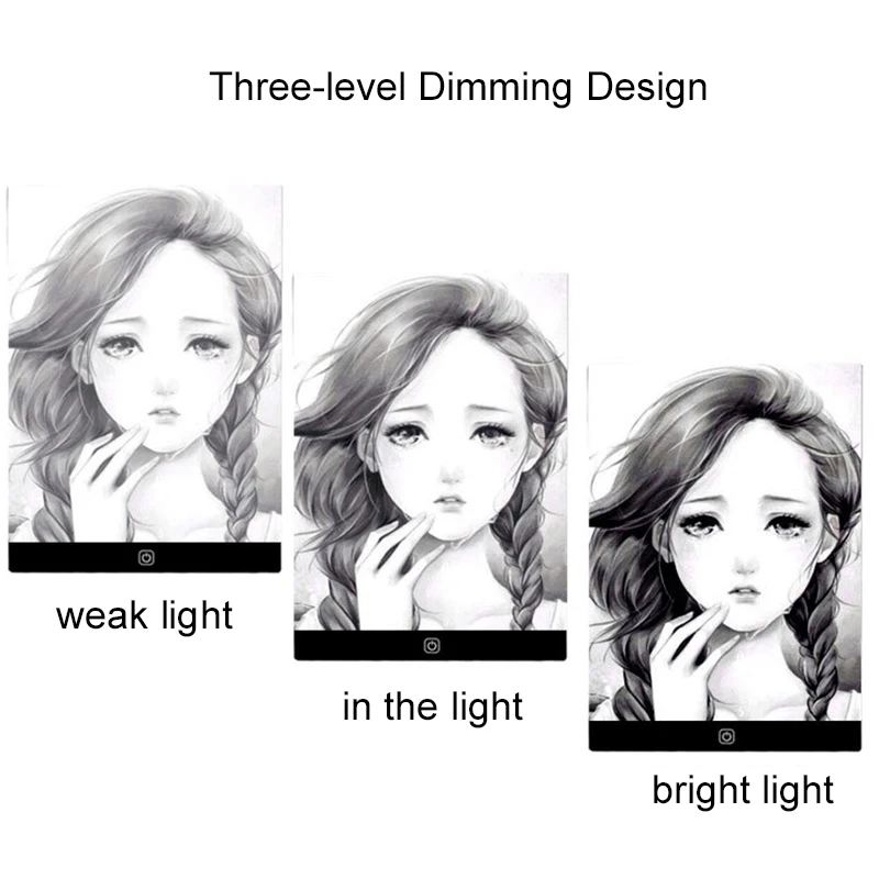 Led Drawing Copy Pad 3 Level Dimmable Board Table Animation Painting Educational Toys Gift Adjustable Light Notepad For Children - Imagen 4