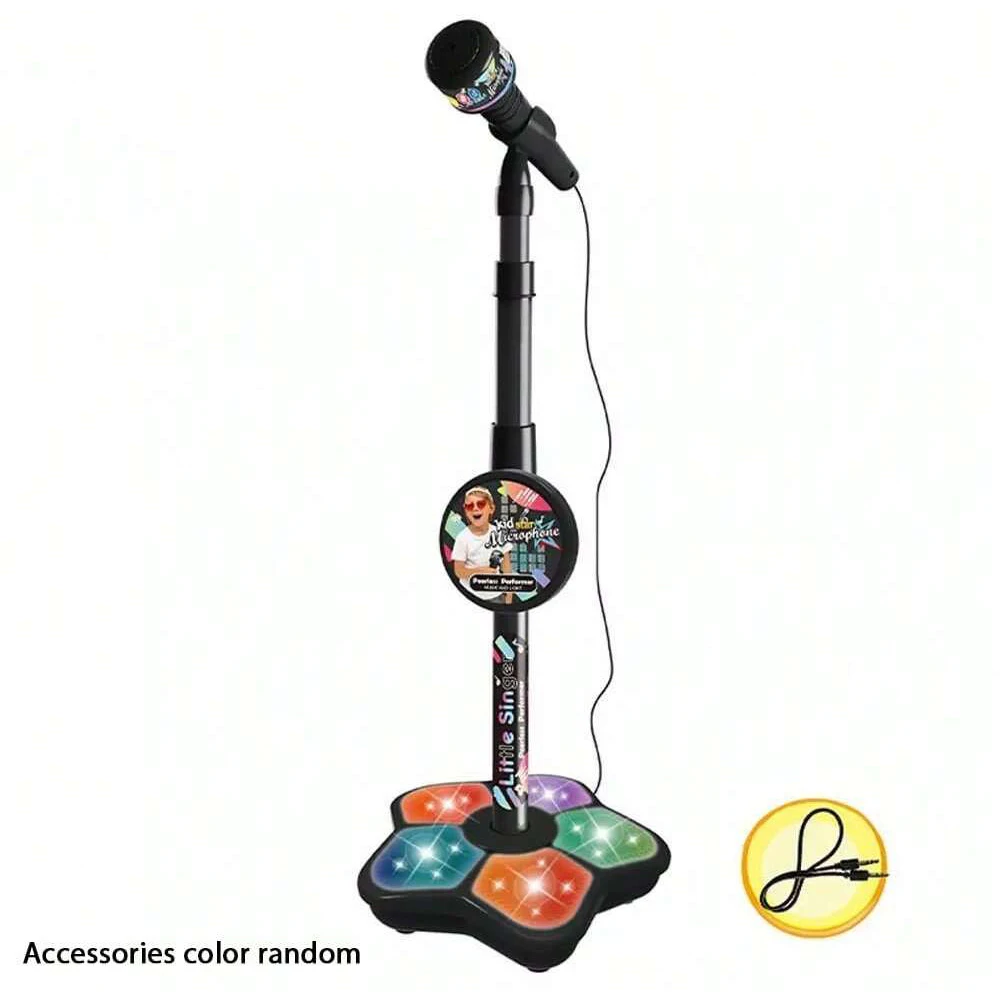 Kids Microphone Stand Toy, Portable Children's Karaoke Electronic, Durable Party Karaoke Microphone Stand, Kids Karaoke Machine - Imagen 7