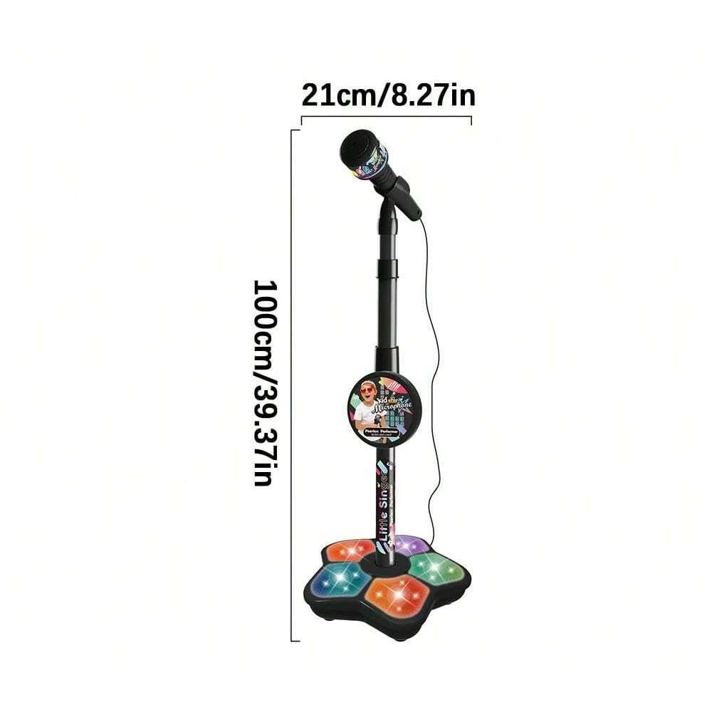 Kids Microphone Stand Toy, Portable Children's Karaoke Electronic, Durable Party Karaoke Microphone Stand, Kids Karaoke Machine - Imagen 6