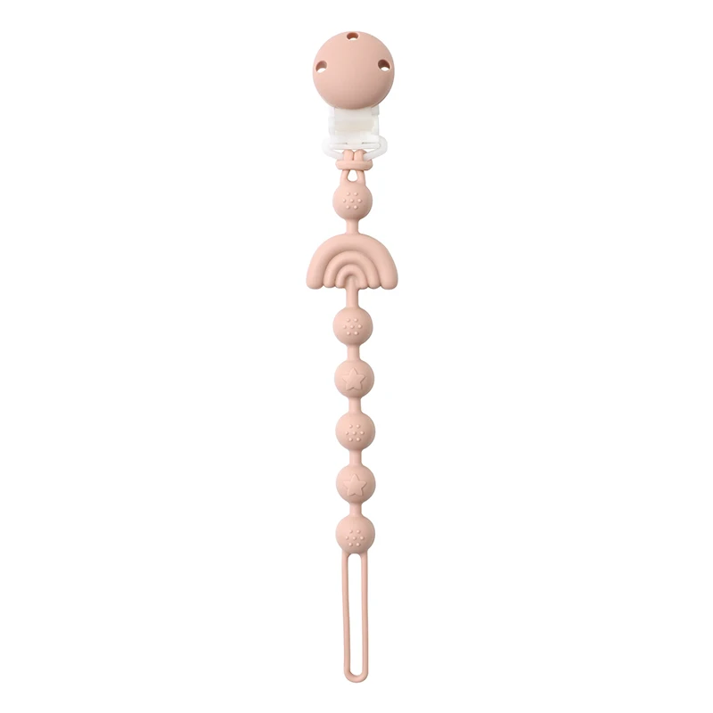 Baby Silicone Pacifier Chain Clip Dummy Nipples Holder Clips BPA Free Babies Teething Chain Toy Gifts For Cute Baby Accessories - Imagen 9