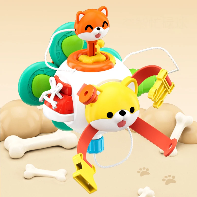 Baby Busy Board Cube Montessori Sensory Toys for Toddler Educational Learning Activities Travel Toy Lock Box Fine Motor Skill - Imagen 5