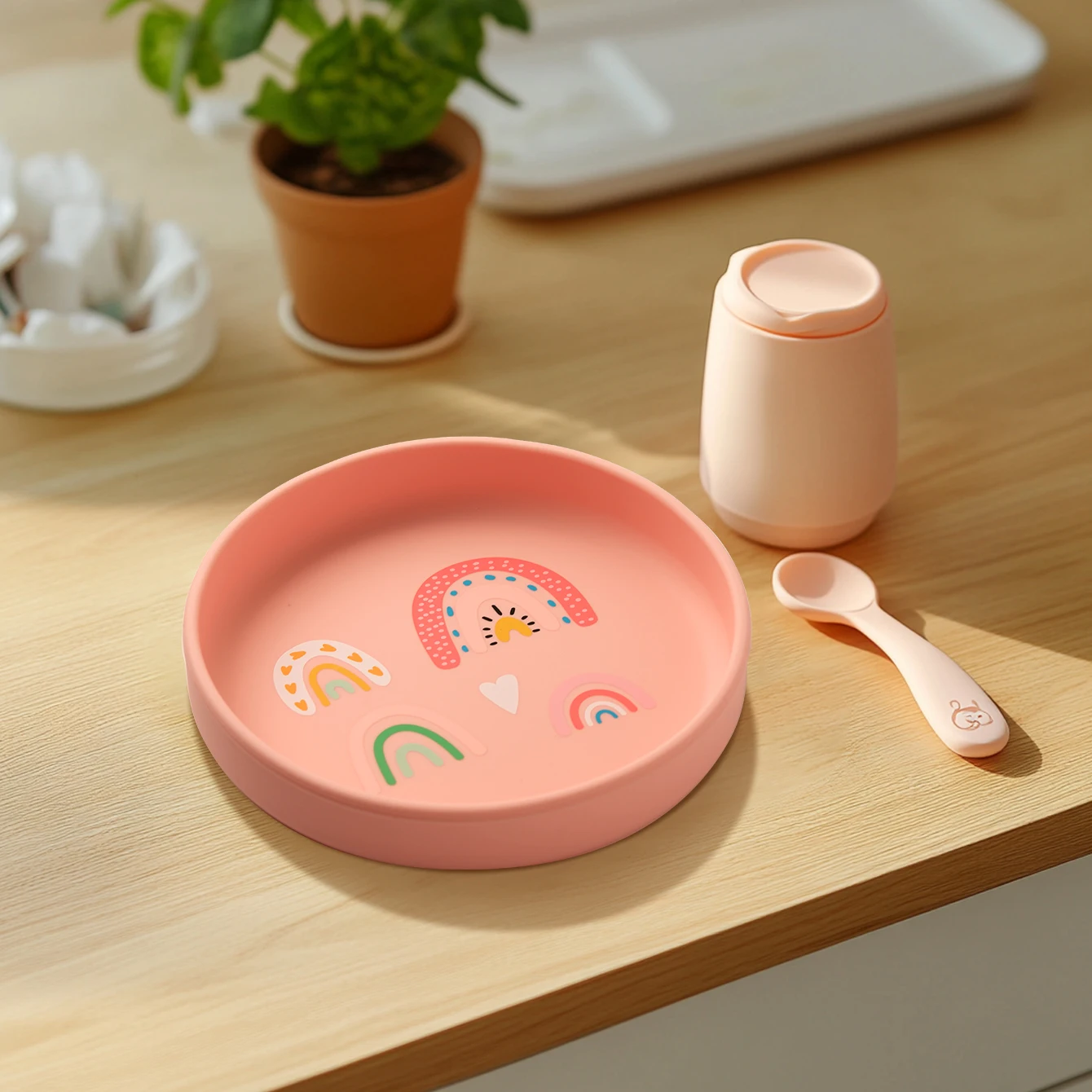 1PCS Dinosaur Silicone Baby Plate BPA Free Cartoon Food Tray For Toddlers Self Feeding Training 6M+ Easy Clean Tableware - Imagen 17