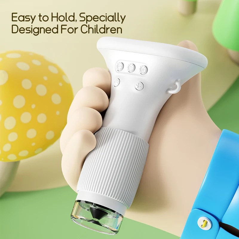 Kids Microscope 1000x Magnifier Microscope 200 Megapixels With LED Photo Video Function Educational Toys Science For Children - Imagen 4