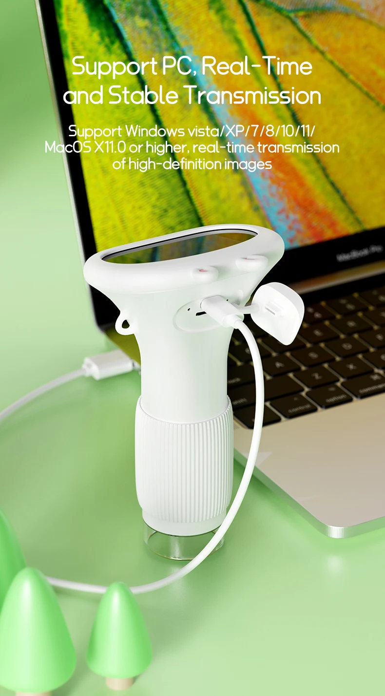 Kids Microscope 1000x Magnifier Microscope 200 Megapixels With LED Photo Video Function Educational Toys Science For Children - Imagen 17