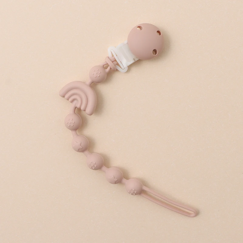 Baby Silicone Pacifier Chain Clip Dummy Nipples Holder Clips BPA Free Babies Teething Chain Toy Gifts For Cute Baby Accessories - Imagen 19